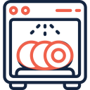 Small dishwasher icon.