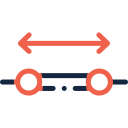 Small range with arrows icon.