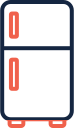 Small refrigerator icon.