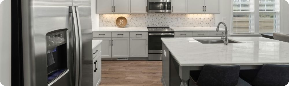 kitchen with stainless steel appliances