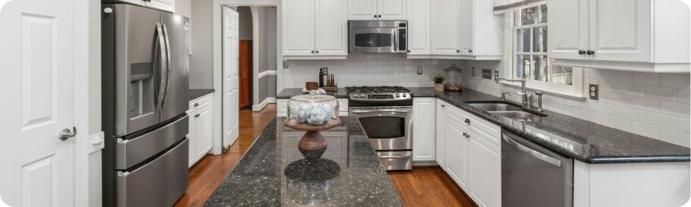 kitchen with stainless steel appliances