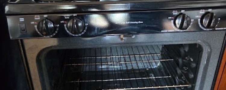 GE gas range model EGR3001ED1SS with uneven and intermittent oven heating in Chicago, Illinois.